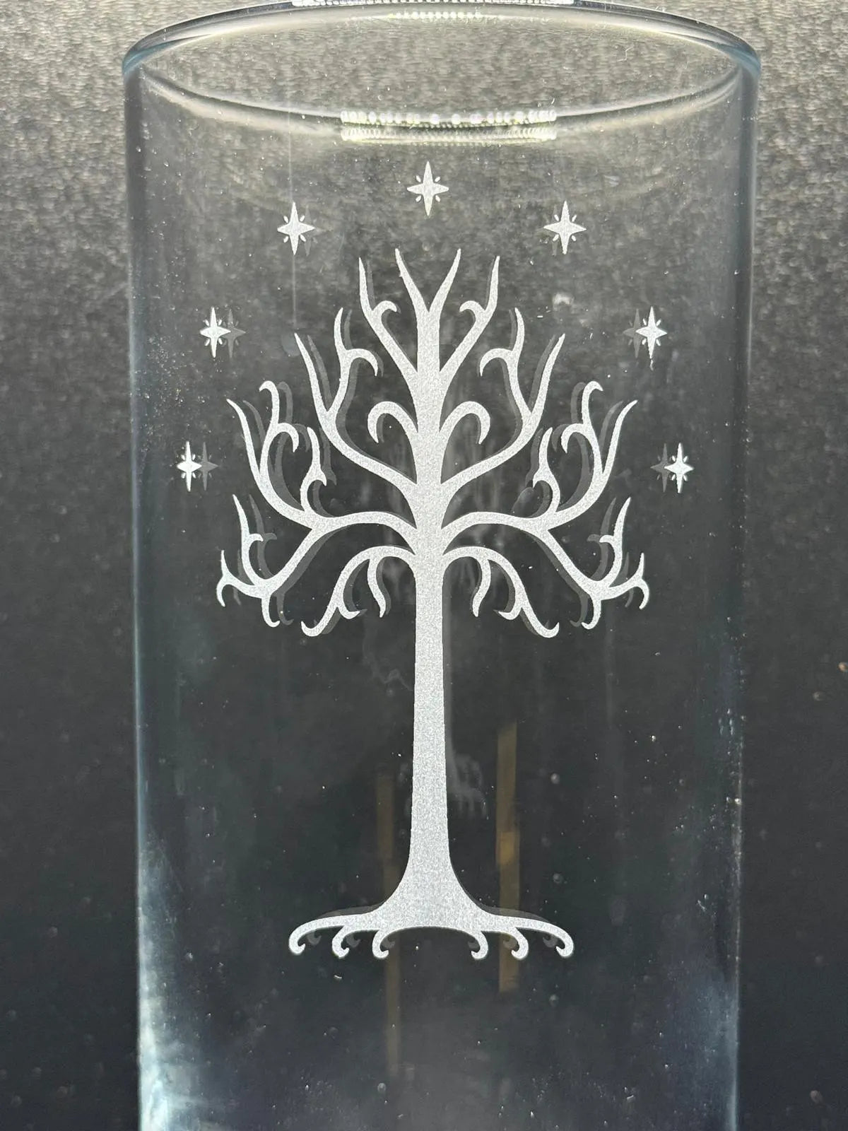 Engraved LotR inspired highball glass - choose from 7 designs