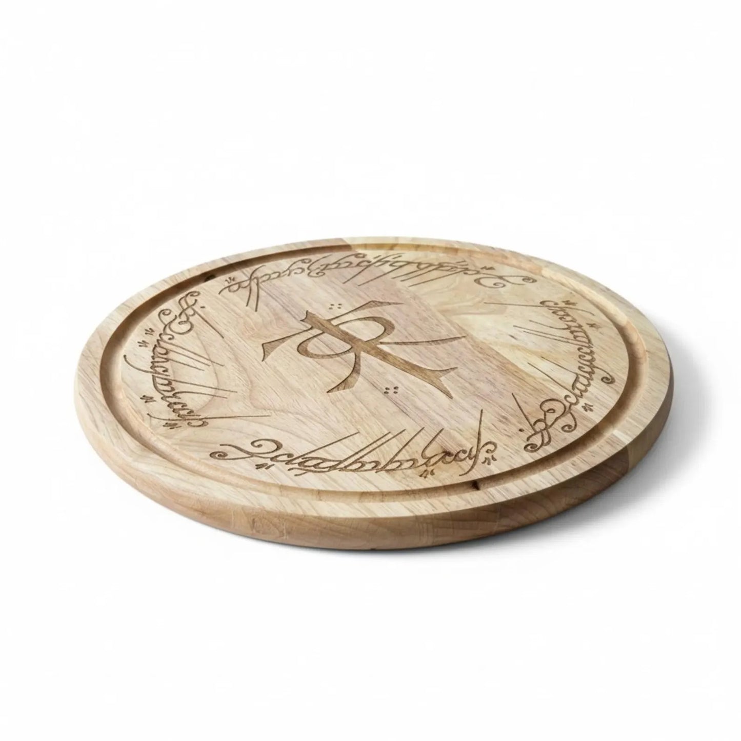 Lord of the Rings inspired Tolkien Monogram Round Chopping Board.