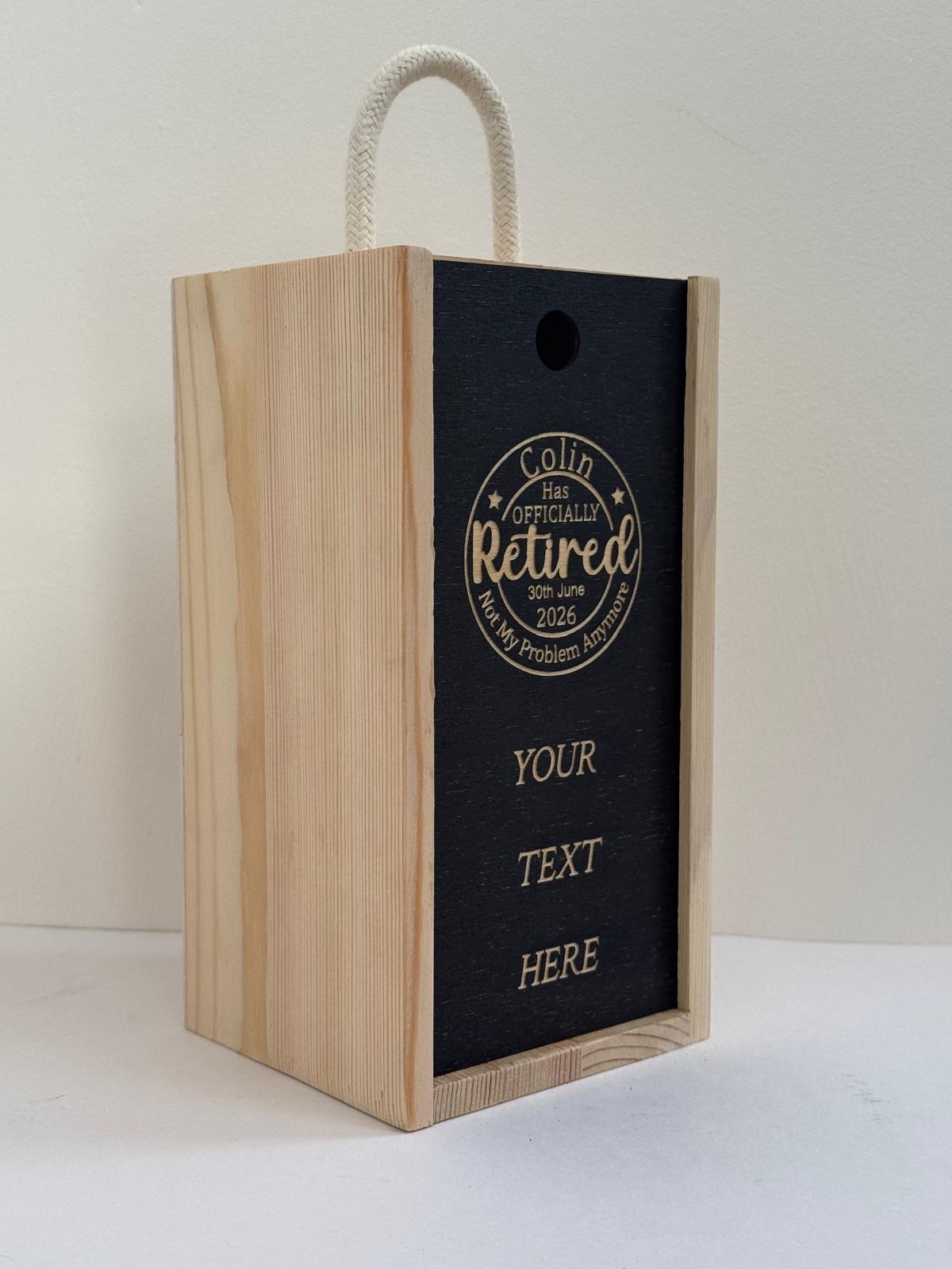 Personalised - Engraved Retirement Pint Glass - Presentation Box