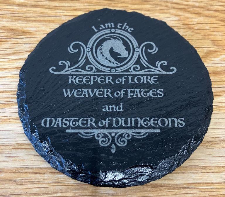 Dungeons and Dragons themed Slate Coasters 24 Options