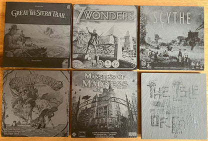 Board Game Slate Coaster, Any Game You Choose, another view