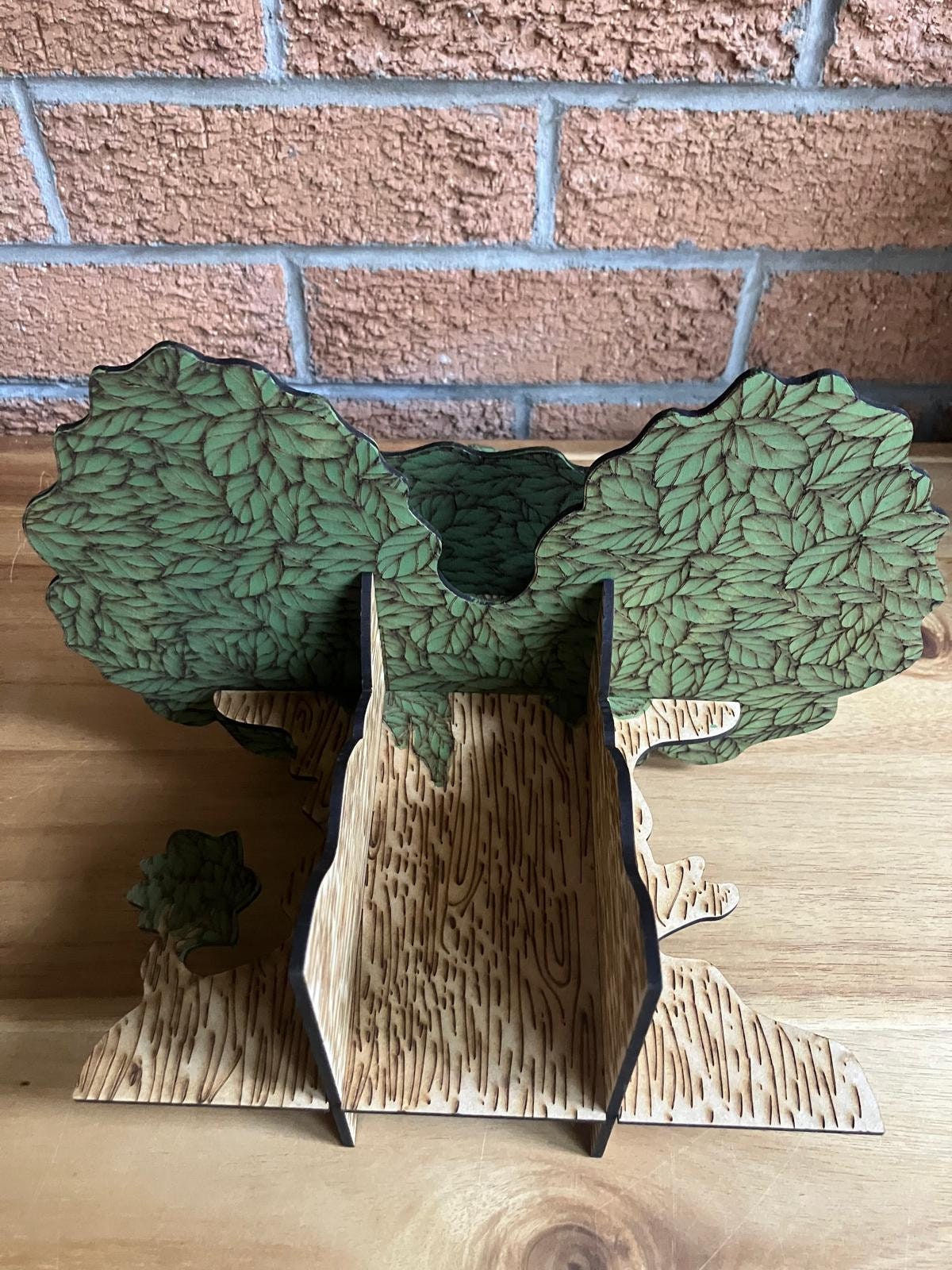 Wooden Everdell Tree Replacement - Painted and Engraved - Same size as Original - Unofficial