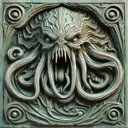 Cthulhu Slate Coasters - 100mm x 100mm