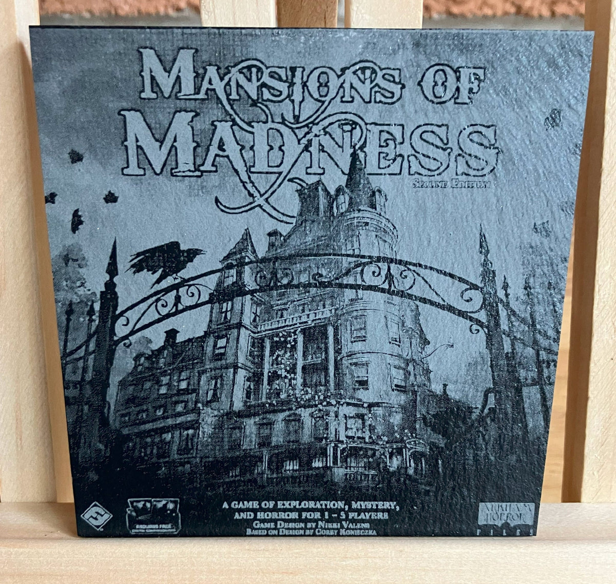 Board Game Slate Coaster, Any Game You Choose, another view