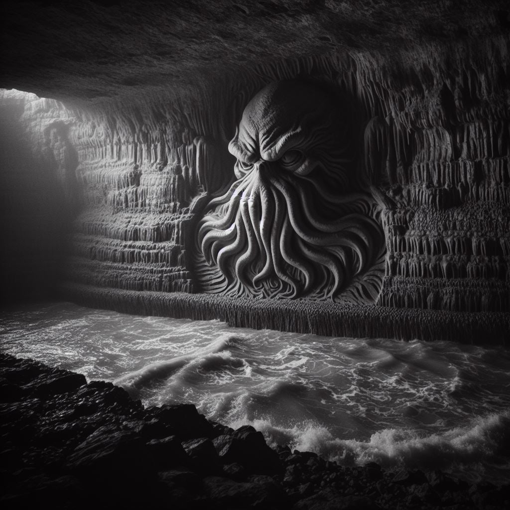 Cthulhu Slate Coasters - 100mm x 100mm