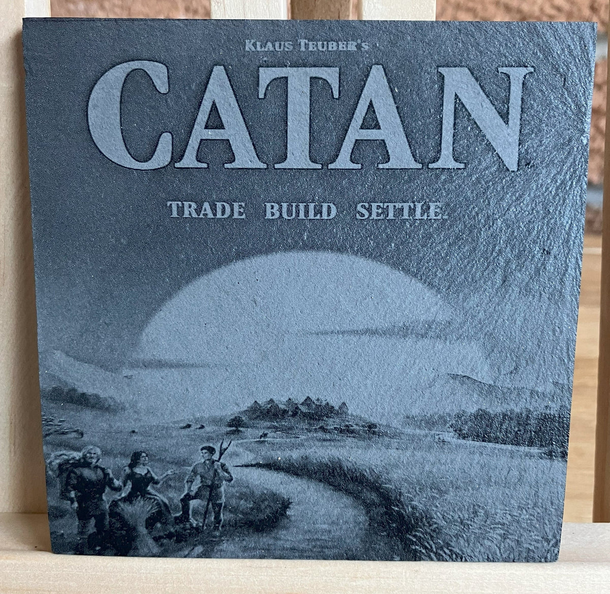 Board Game Slate Coaster, Any Game You Choose, another view