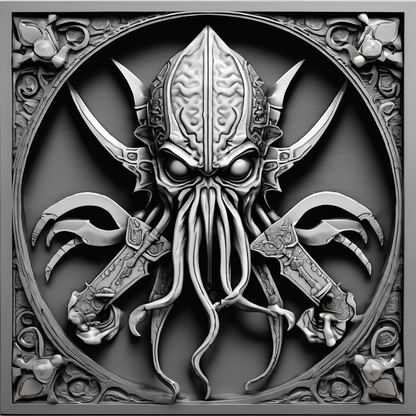 Cthulhu Slate Coasters - 100mm x 100mm
