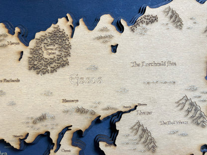 Game of Thrones 3D Relief Wooden Art Picture