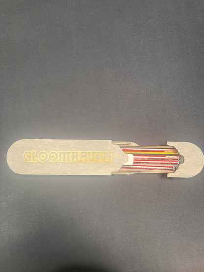 Gloomhaven or Frosthaven Wooden Pencil Box, another view