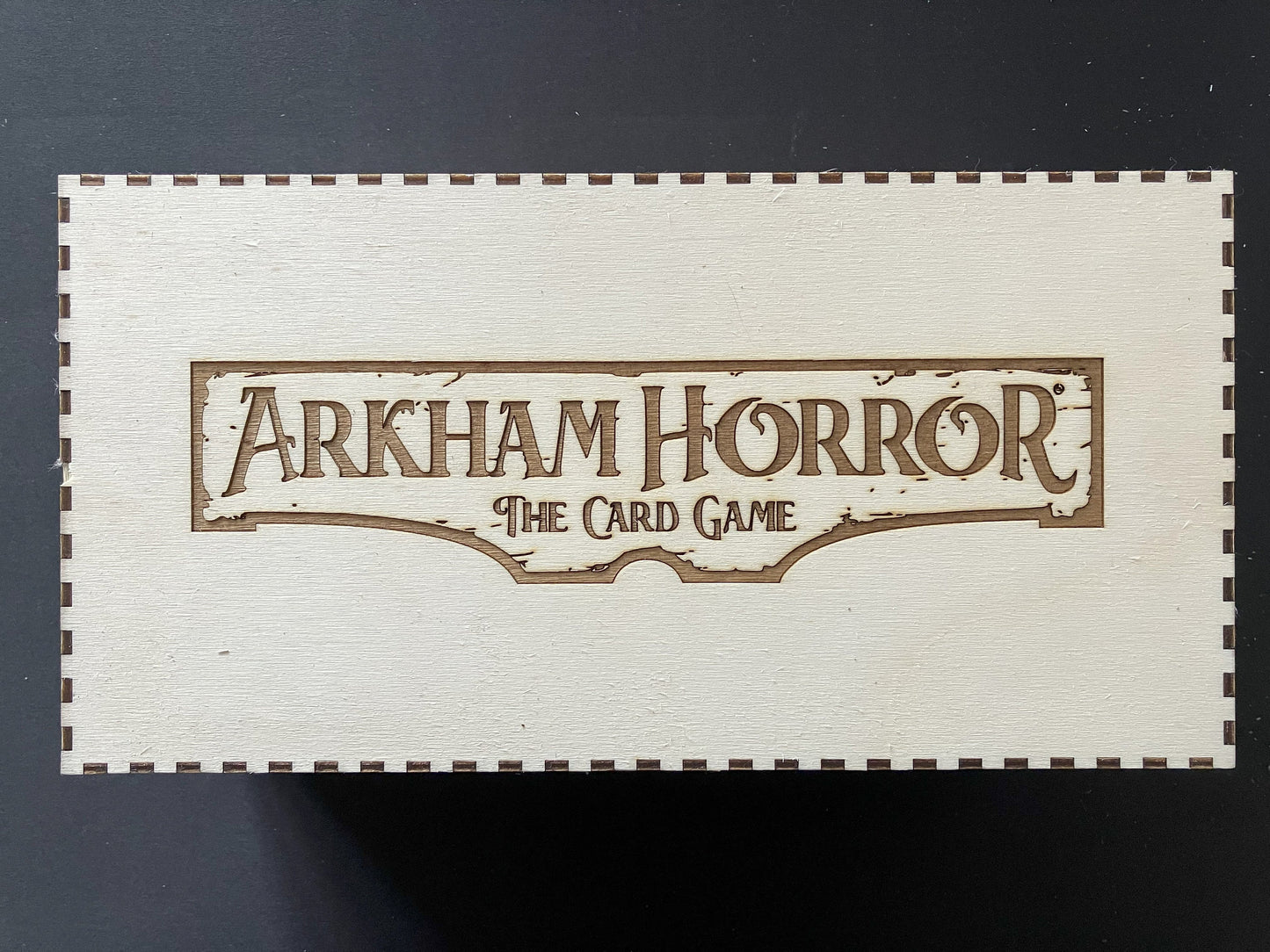 Arkham Horror "The Card Game". Double Storage Box with optional extender (sold separately) - Sleeved