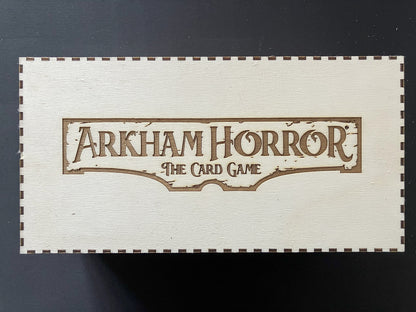 Arkham Horror "The Card Game". Double Storage Box with optional extender (sold separately) - Sleeved