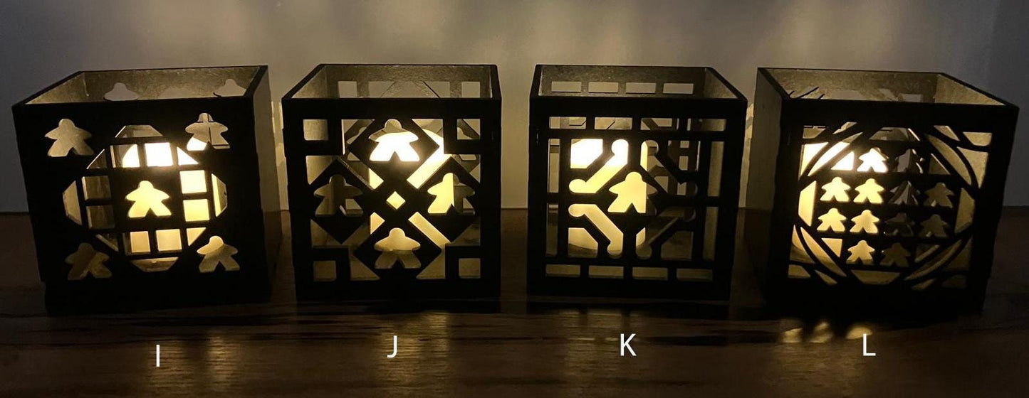 Meeple themed T-light Holder choice of 12