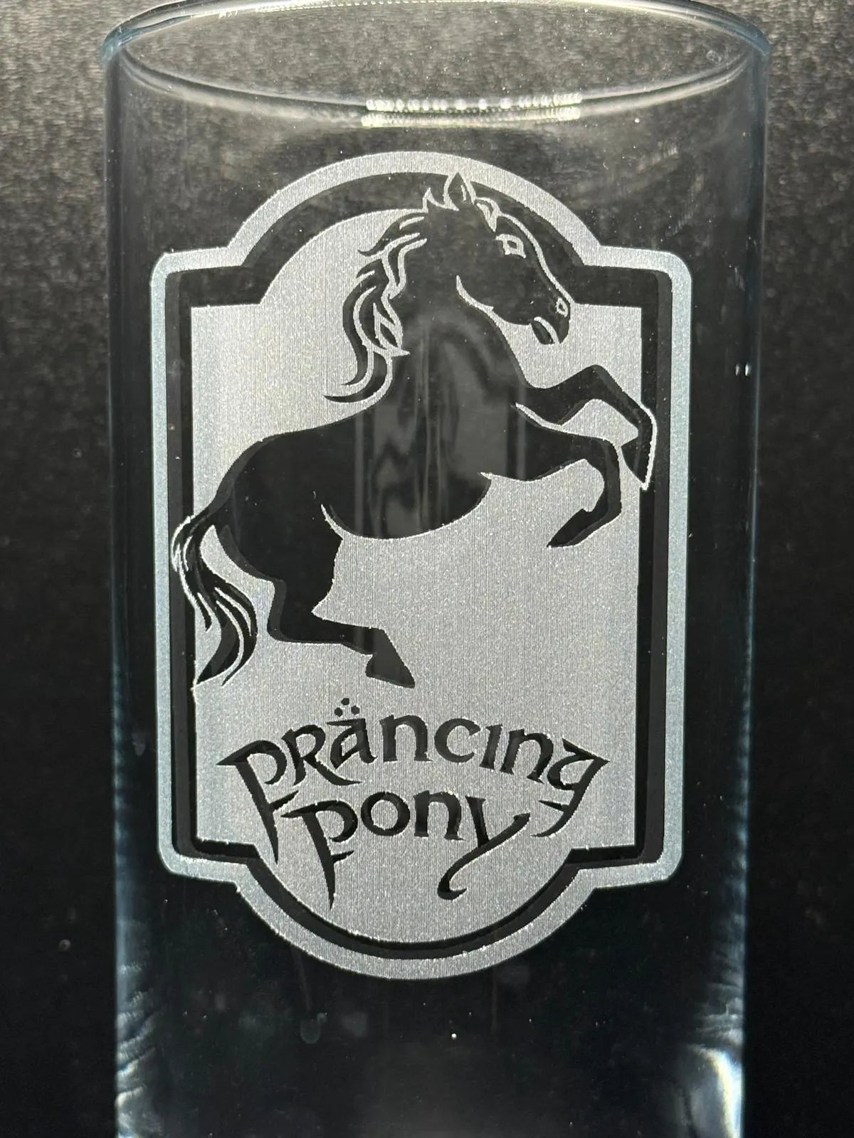 Engraved LotR inspired highball glass - choose from 7 designs