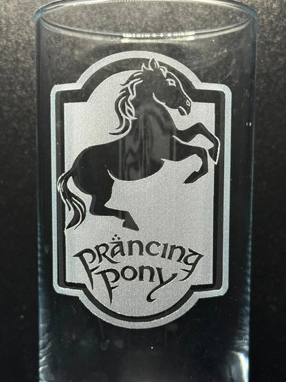 Engraved LotR inspired highball glass - choose from 7 designs