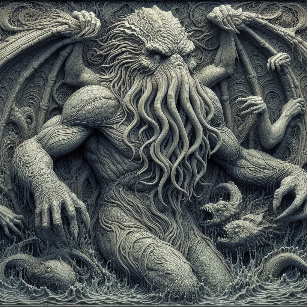 Cthulhu Slate Coasters - 100mm x 100mm