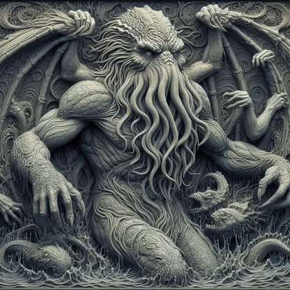 Cthulhu Slate Coasters - 100mm x 100mm