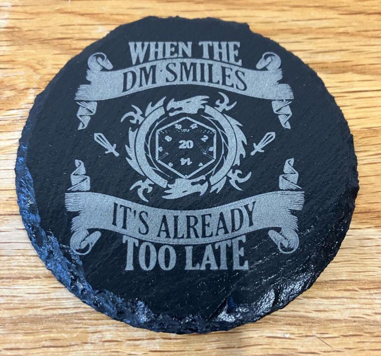 Dungeons and Dragons themed Slate Coasters 24 Options