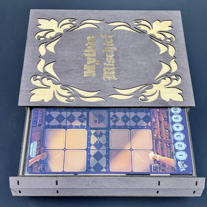 Mythic Mischief Book Box with Inserts for Base game + ALL 3 expansions.