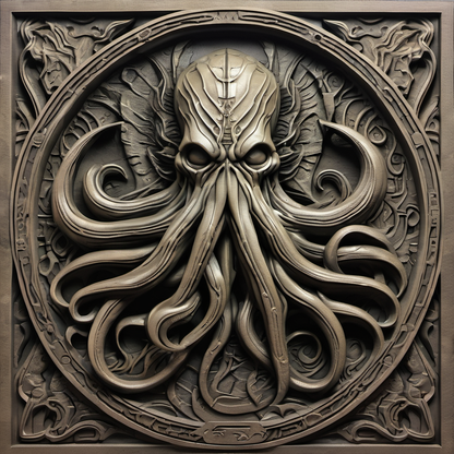 Cthulhu Slate Coasters - 100mm x 100mm