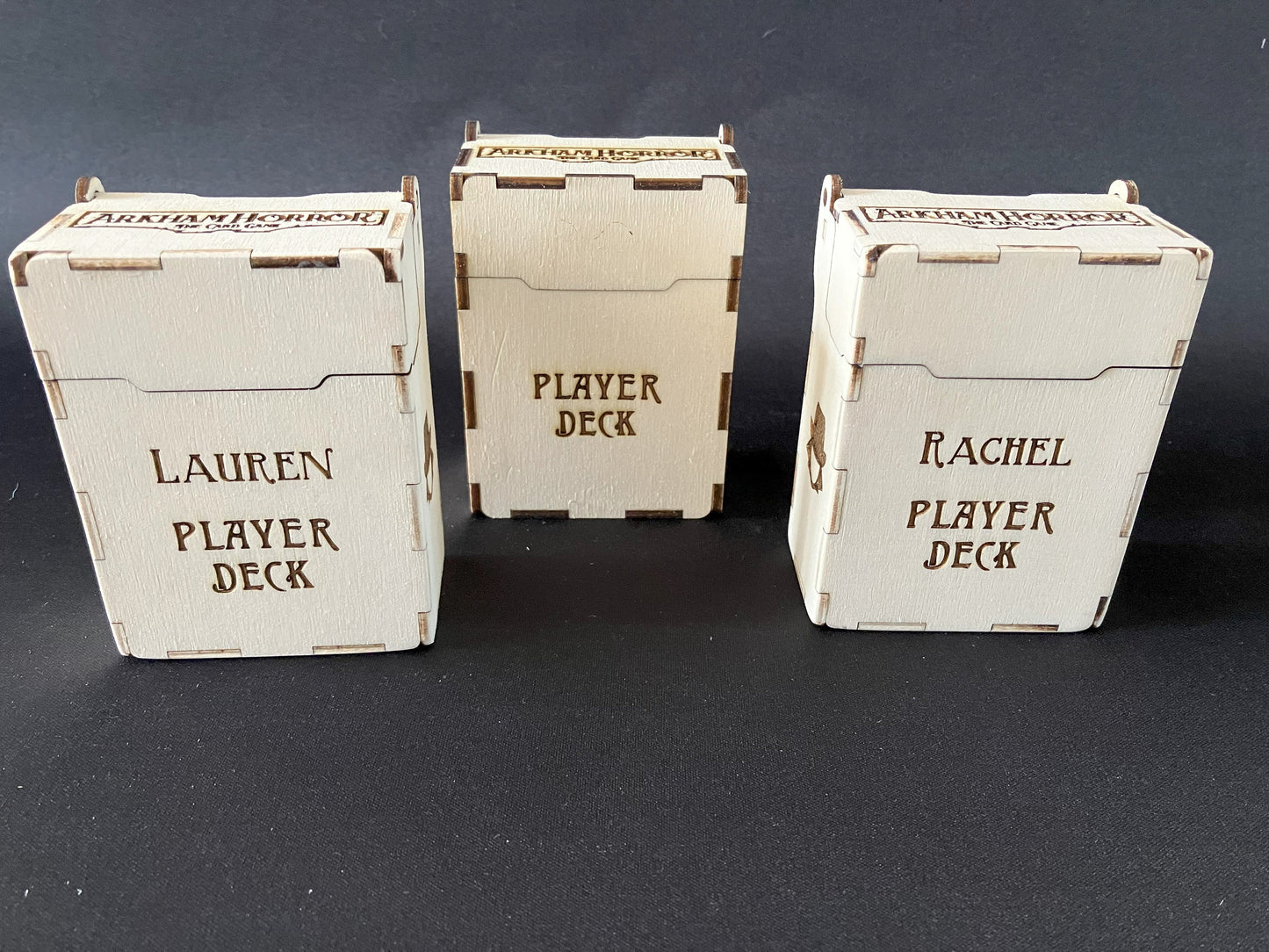 Customisable Hinged Player, Investigator Deck box for Arkham Horror  "The Card Game"