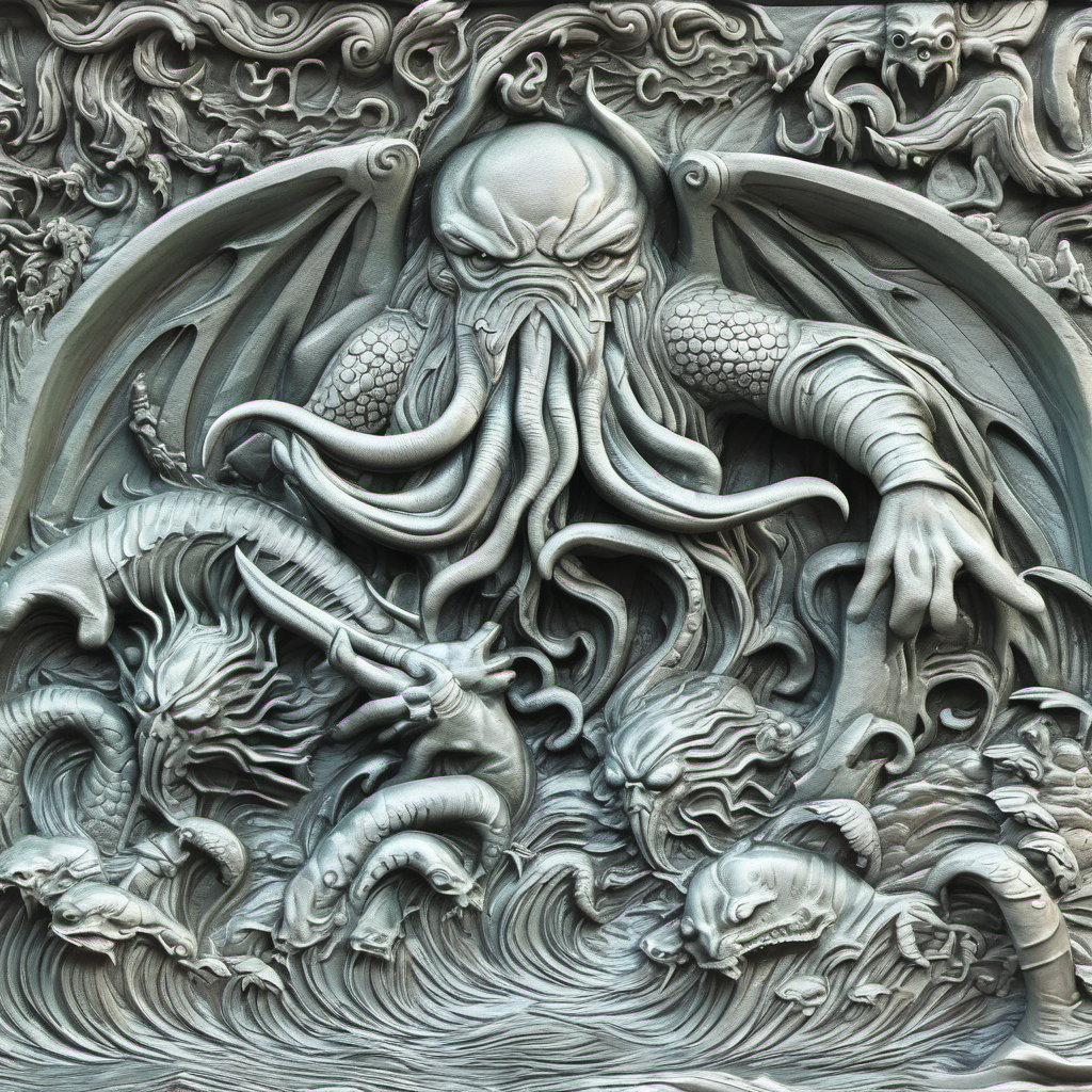 Cthulhu Slate Coasters - 100mm x 100mm