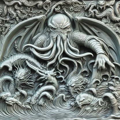 Cthulhu Slate Coasters - 100mm x 100mm