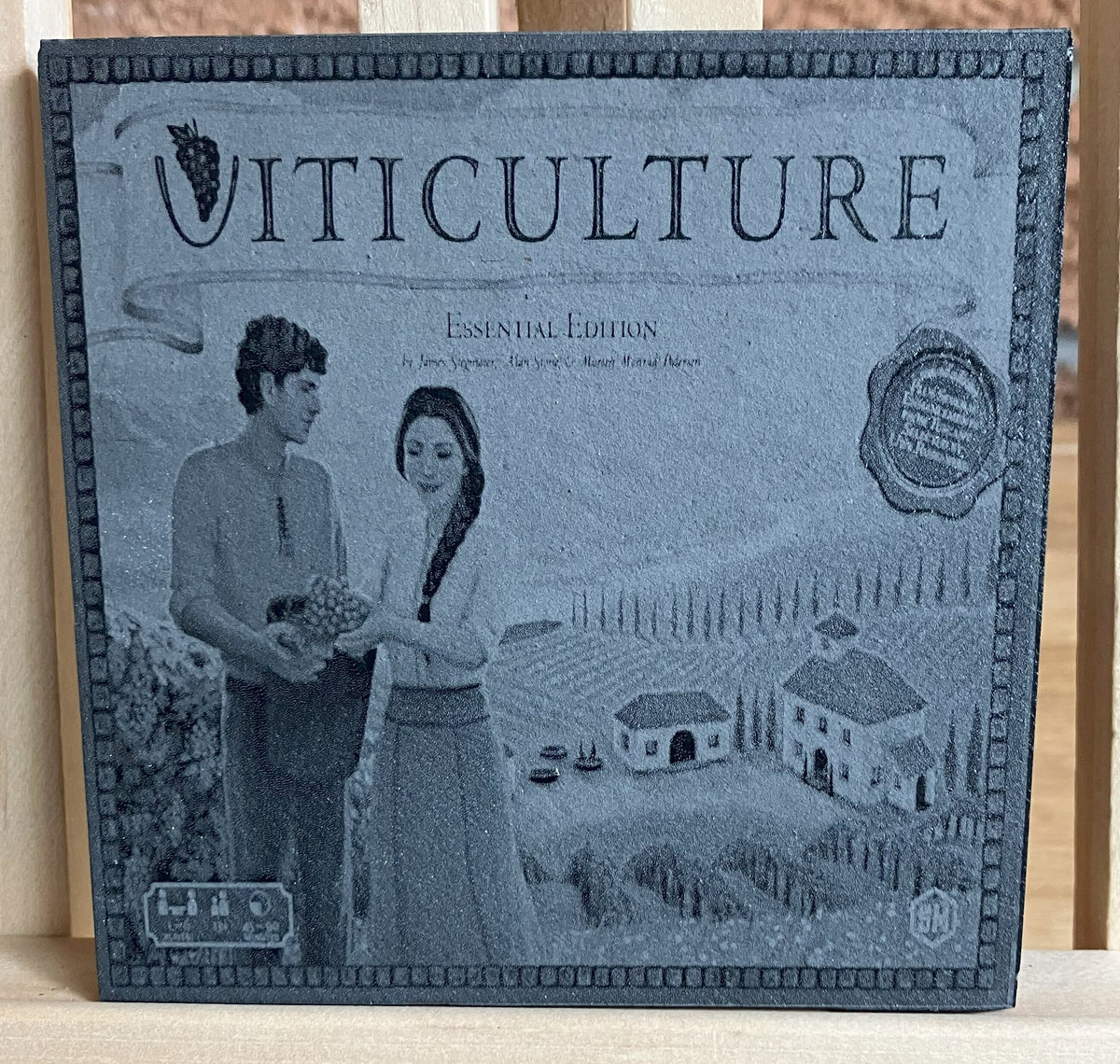 Board Game Slate Coaster, Any Game You Choose, another view