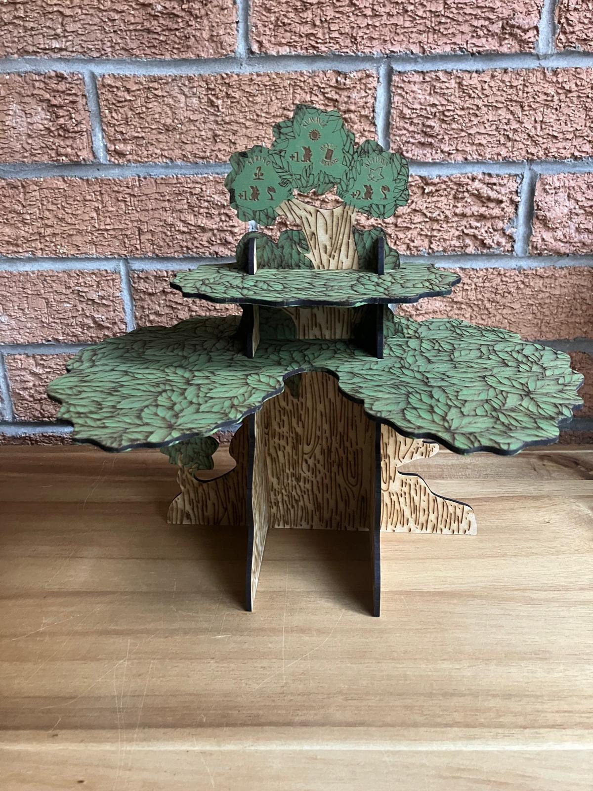 Wooden Everdell Tree Replacement - Painted and Engraved - Same size as Original - Unofficial