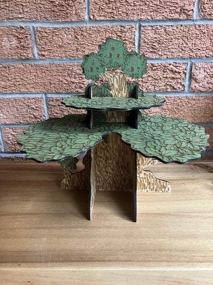 Wooden Everdell Tree Replacement - Painted and Engraved - Same size as Original - Unofficial