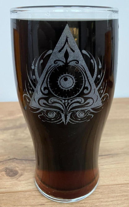 Engraved DnD Character  Pint Glasses choose from 12 designs
