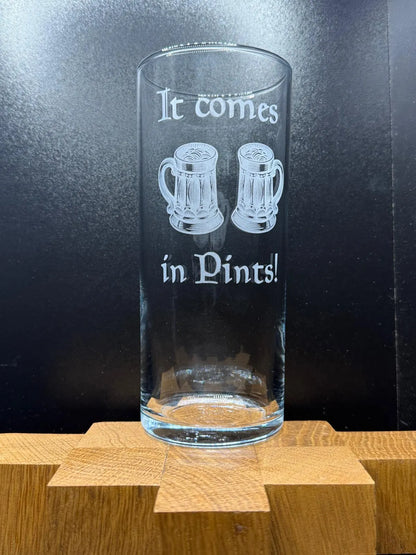 Engraved LotR inspired highball glass - choose from 7 designs