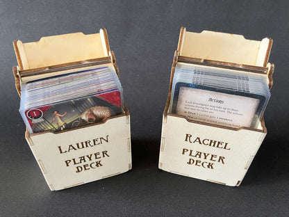 Customisable Hinged Player, Investigator Deck box for Arkham Horror  "The Card Game"