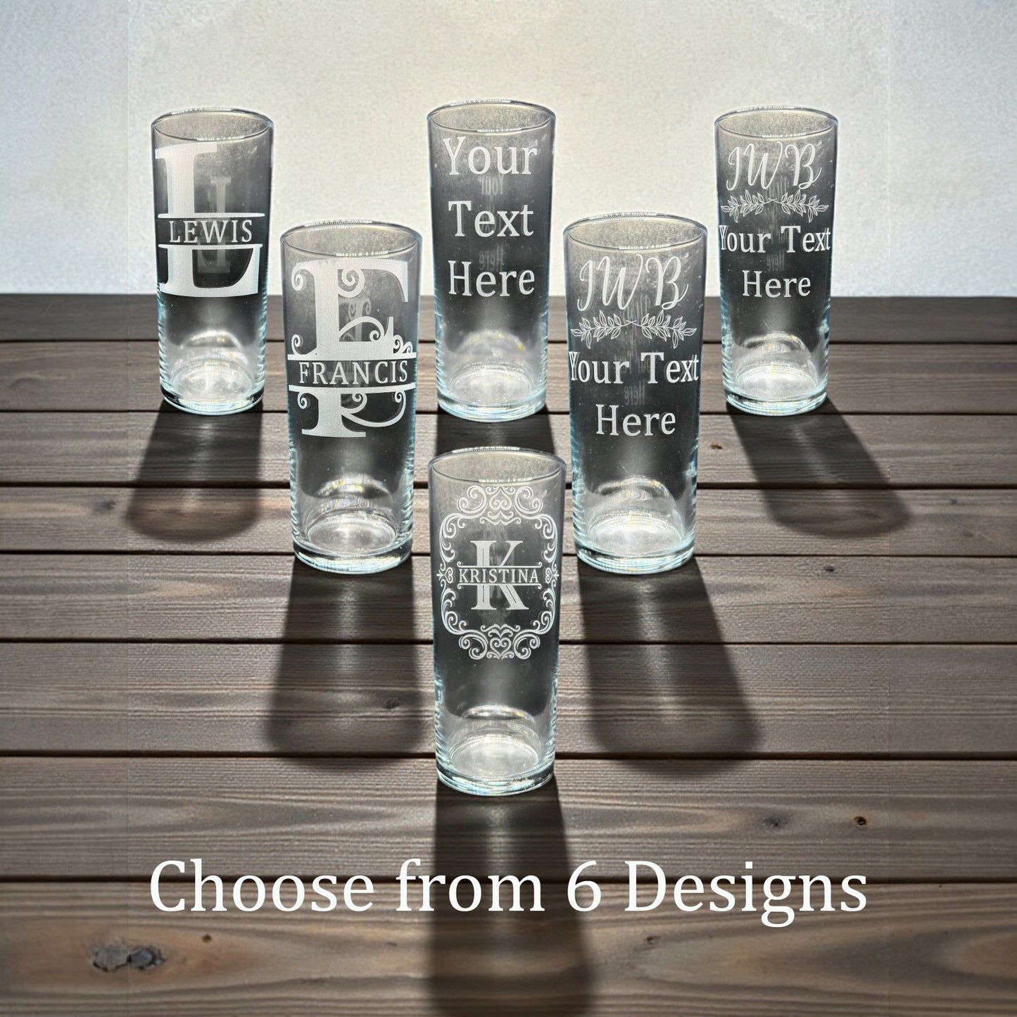 Personalised Monogram Highball Glass