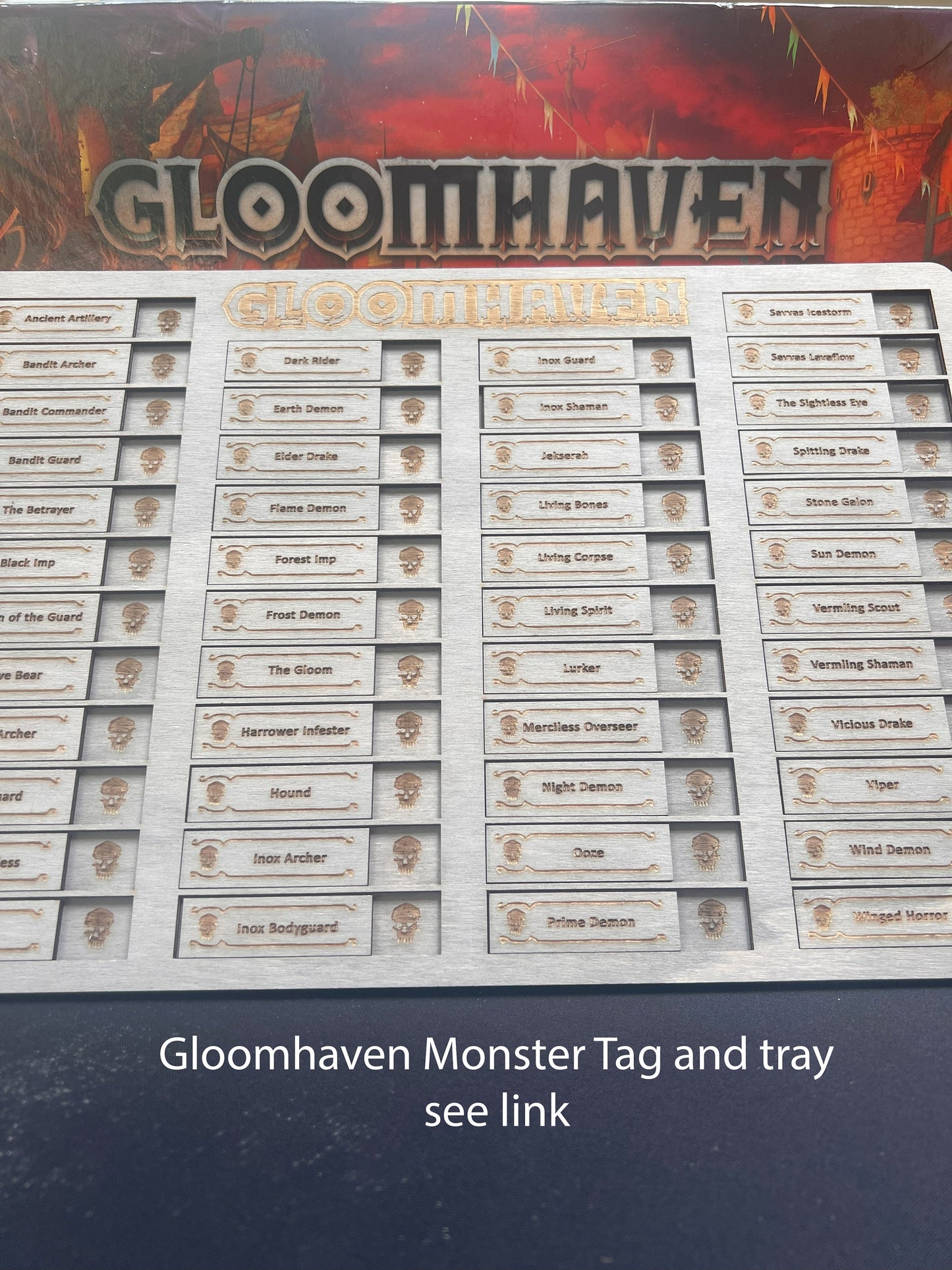 Gloomhaven - Frosthaven - Jaws of the Lion - Initiative Tracker and optional Gloomhaven Character Tags