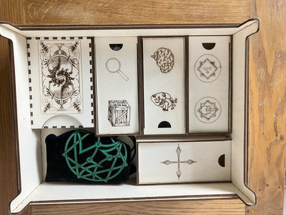 TRIPLE SIZE - Token and Components - Complete Storage Solution and Extender (sold separately) for Arkham Horror "The Card Game".