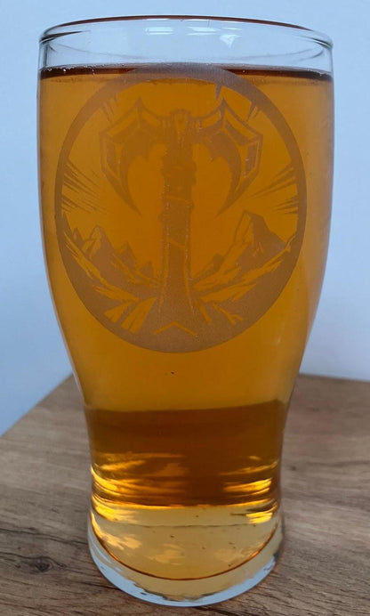 Engraved DnD Character  Pint Glasses choose from 12 designs