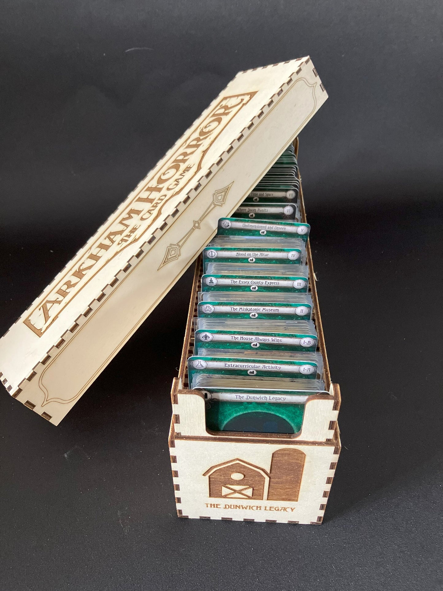 ARKHAM HORROR - SINGLE - Complete Storage solution Single Storage Box "The Card Game". with Choice of colours