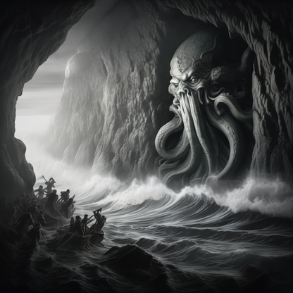 Cthulhu Slate Coasters - 100mm x 100mm