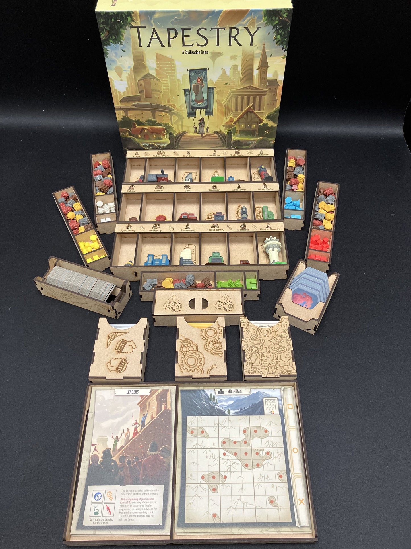 Insert for Tapestry Board game in original box with no lid lift.