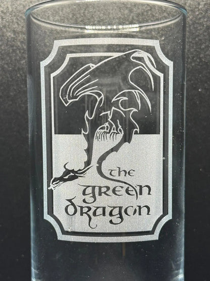 Engraved LotR inspired highball glass - choose from 7 designs