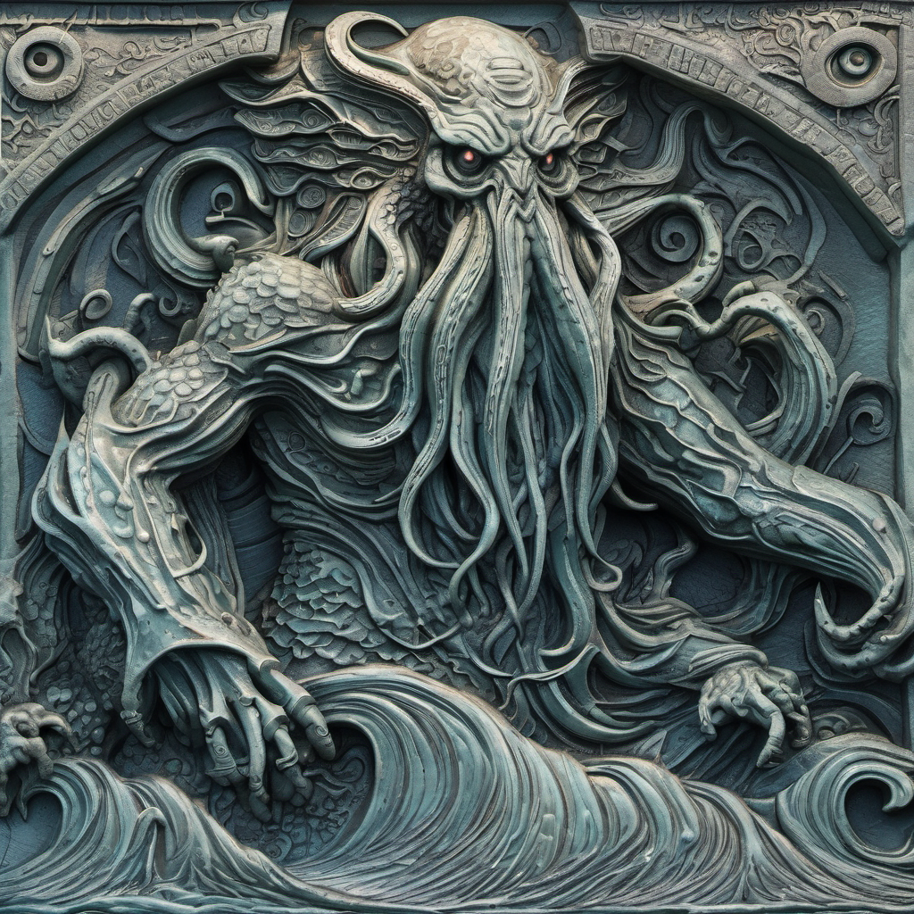 Cthulhu Slate Coasters - 100mm x 100mm