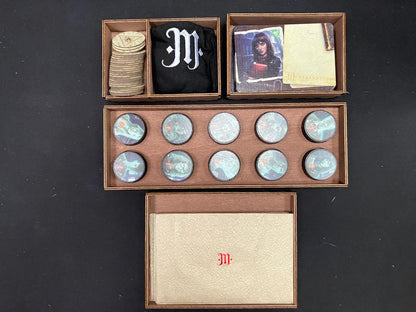 Among Cultists Kickstarter + expansions - Board Game inserts - Sleeved - with no lid lift.