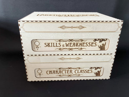 Arkham Horror "The Card Game". Triple Storage Box with optional extender (sold separately) - Sleeved - personalisation options available.