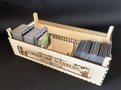 Arkham Horror "The Card Game". Double Storage Box with optional extender (sold separately) - Sleeved