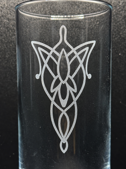 Lord of the Rings Inspired Engraved Highball Glass
