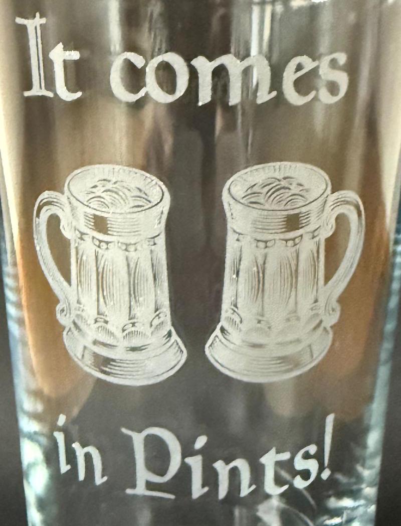 It Comes in Pints - Pint Pots - Engraved Pint Glass - Presentation Box