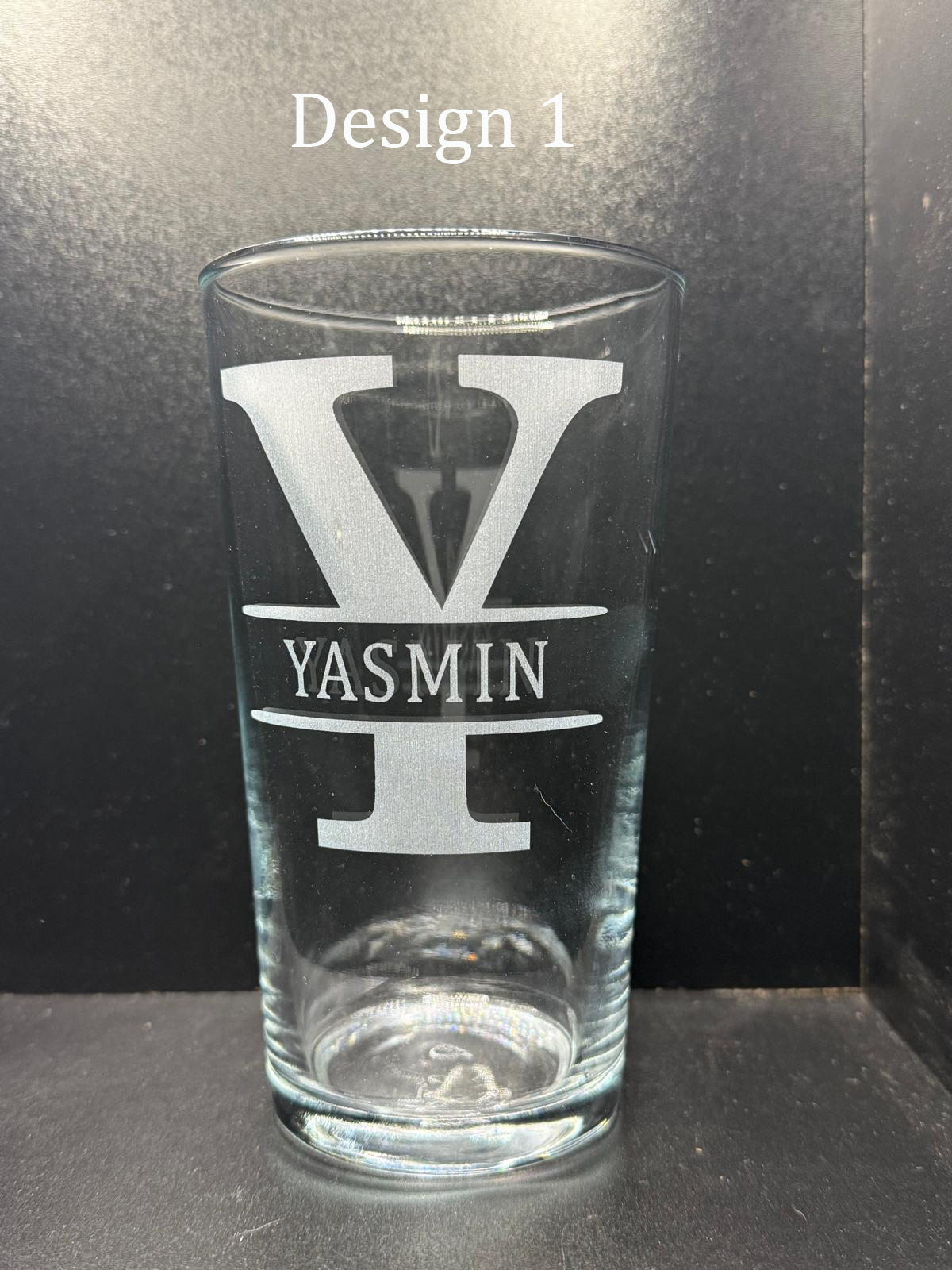 Personalised Monogram Pint Glass