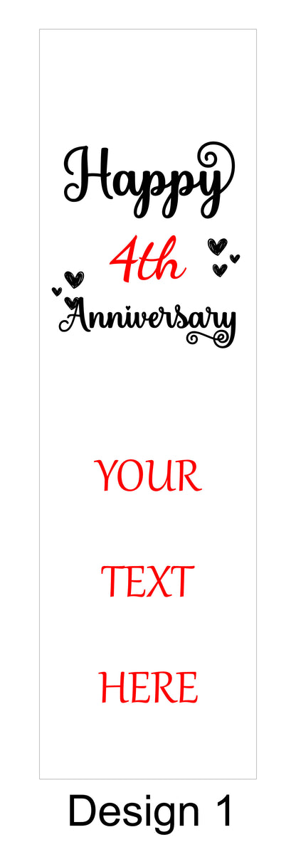 Personalised Wine Box Anniversary Celebration Custom Laser Engraved