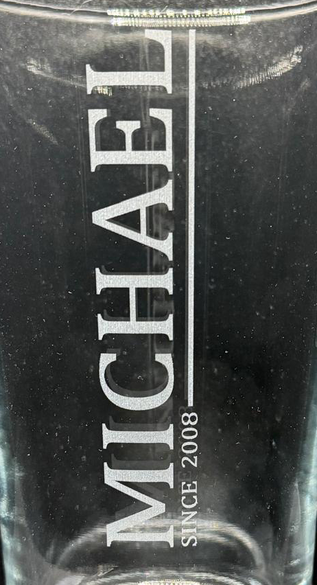 Personalised Monogram Pint Glass