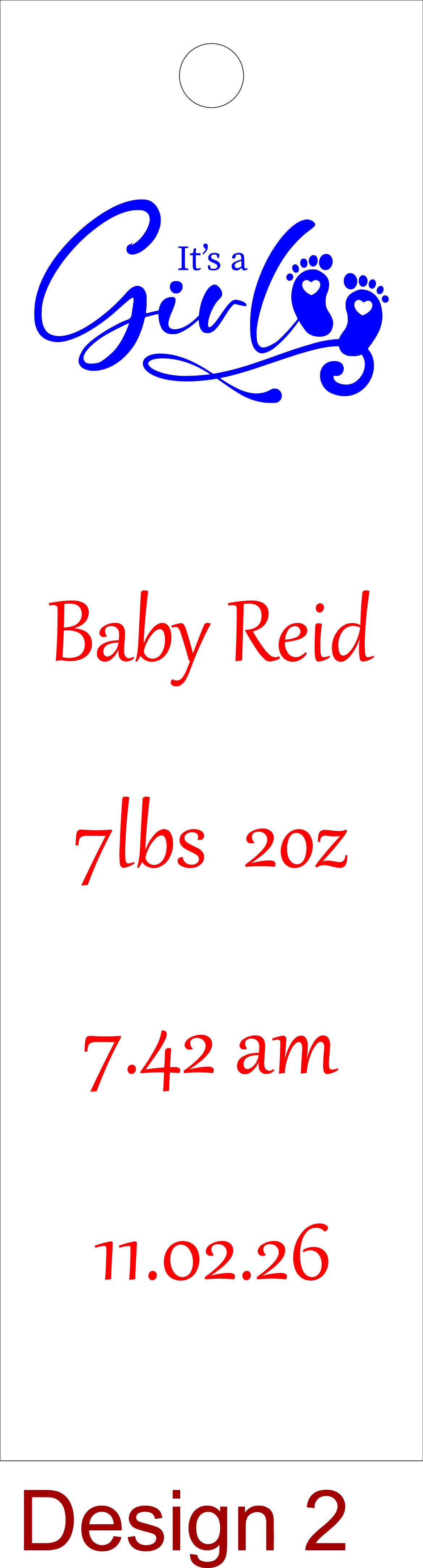 Mum, Dad, Baby - Personalise - Bespoke Bottle Box - Choose from 10 Designs - 6 Colours - Wood and Acrylic